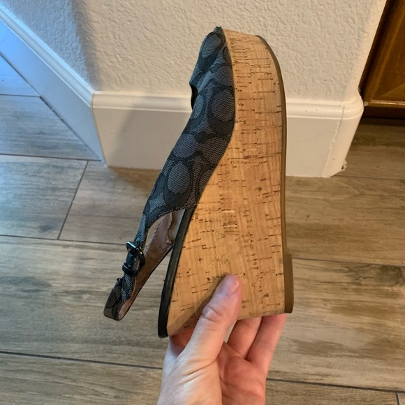 Coach Ferry Peek a Boo Sling Back Platform - Picture 10 of 13